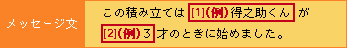 定型メッセージを選択した場合