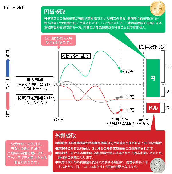 為替特約付外貨定期預金 十八親和銀行