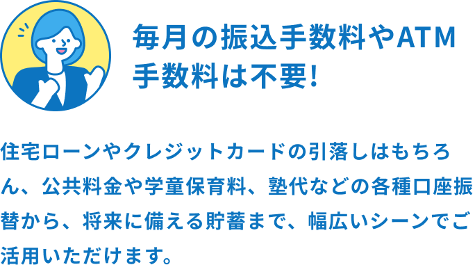 毎月の振込手数料や