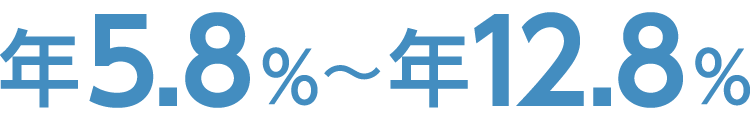 年5.8%~年12.8％