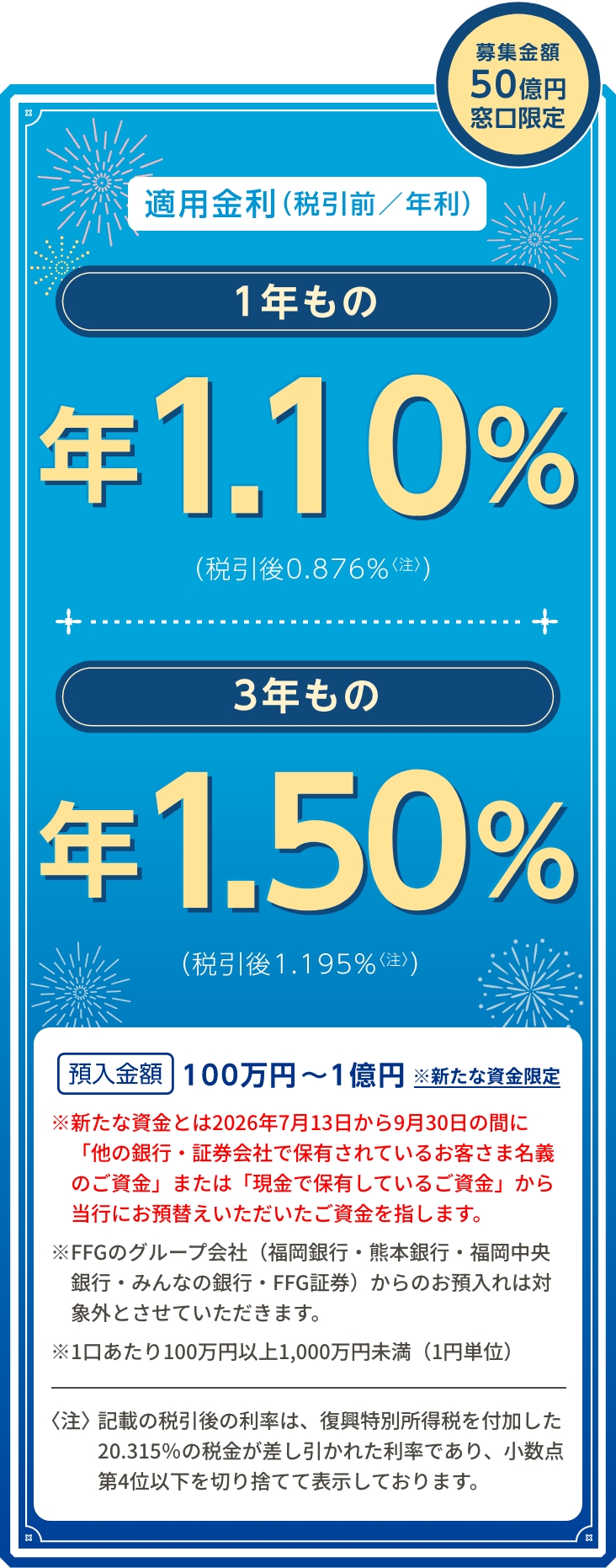 夏の定期預金キャンペーン