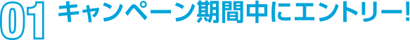 01 キャンペーン期間中にエントリー！