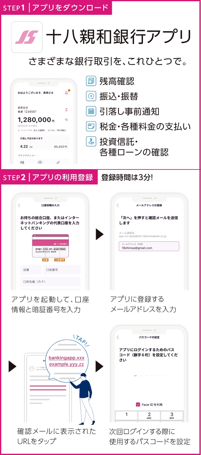 十八親和銀行アプリダウンロードについて