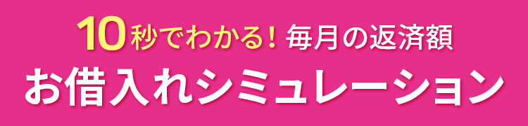 10秒でわかる！毎月の返済額 お借入れシミュレーション