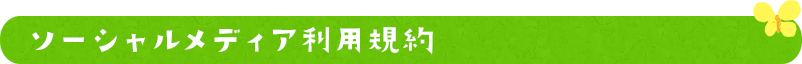 ソーシャルメディア利用規約